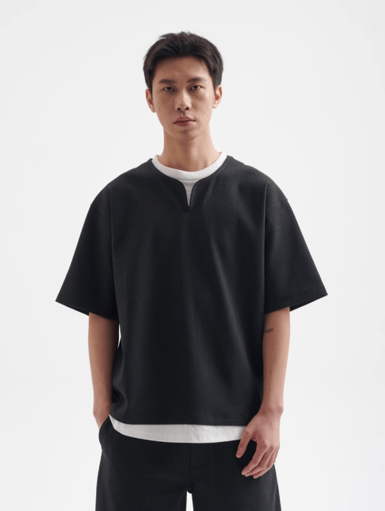 SOLOTEX®　faux layered t-shirt   N5253