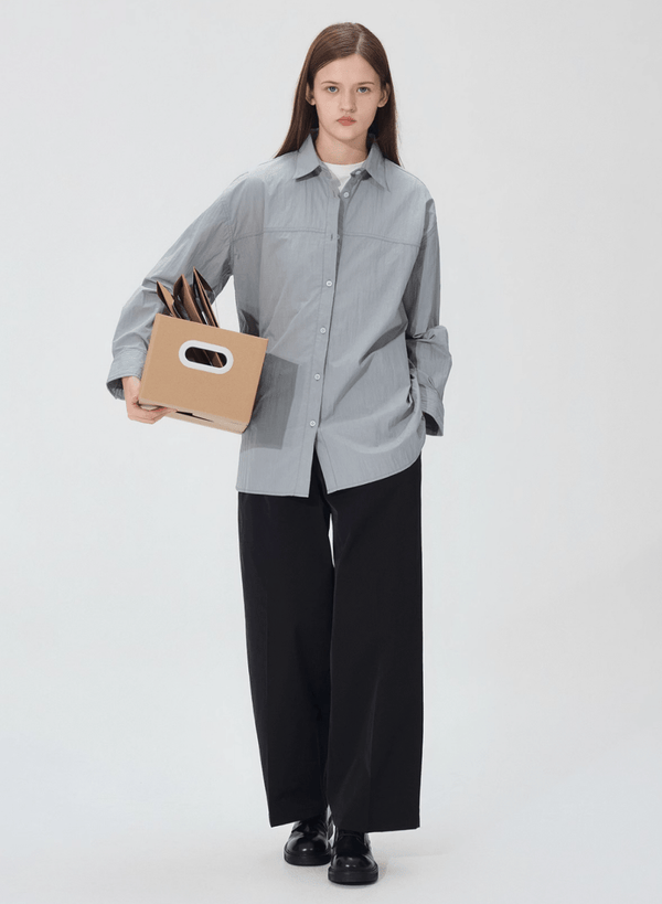 【SOLOTEX繊維】straight belt pants N5128 - ファッション通販 NNine(ナイン)