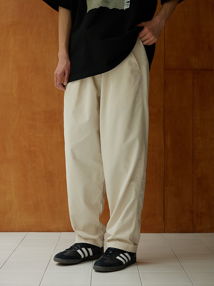 【SORONA】tapered chino pants single pleat N3566 - NNine