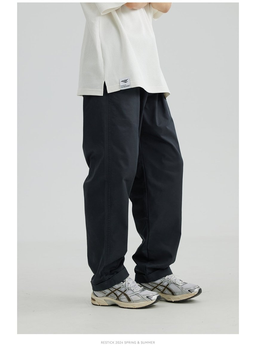 【SORONA】tapered chino pants single pleat N3566 - NNine