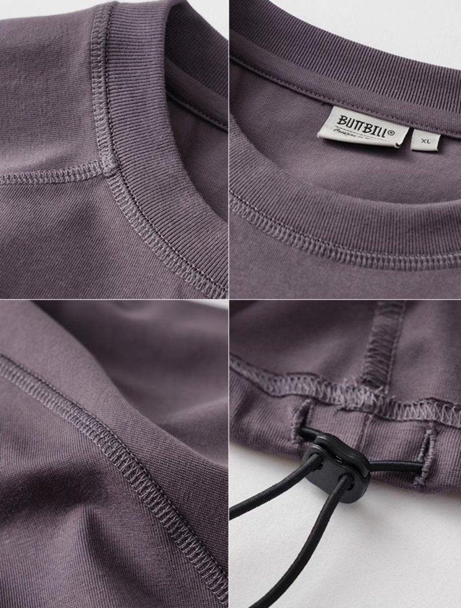【吸湿速乾SORONA】UPF50+ draw cord T - shirt N3730 - NNine