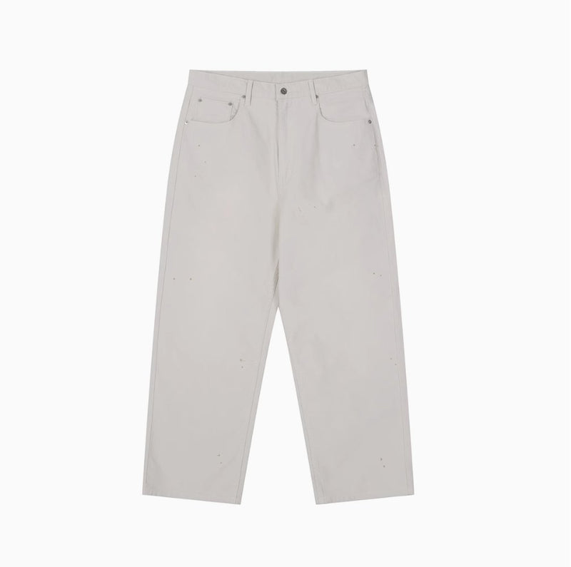 Spray painted plain cords casual pants N4459 - NNine