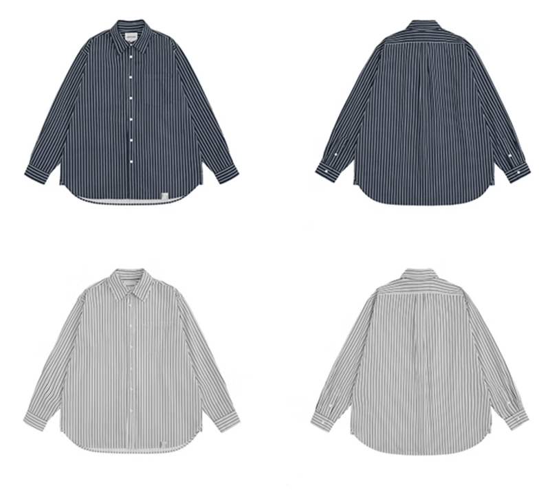 striped casual shirt N5092 - NNine