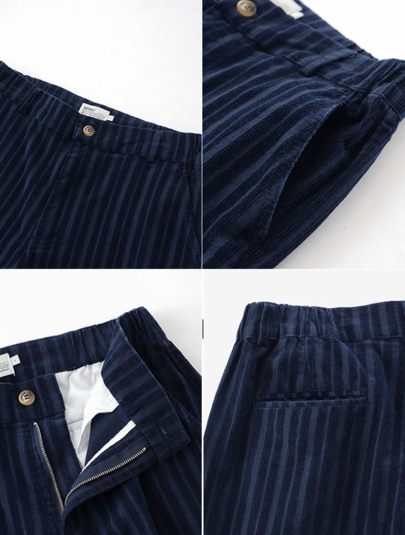 【コーデュロイ】striped corduroy trousers N4614 - NNine