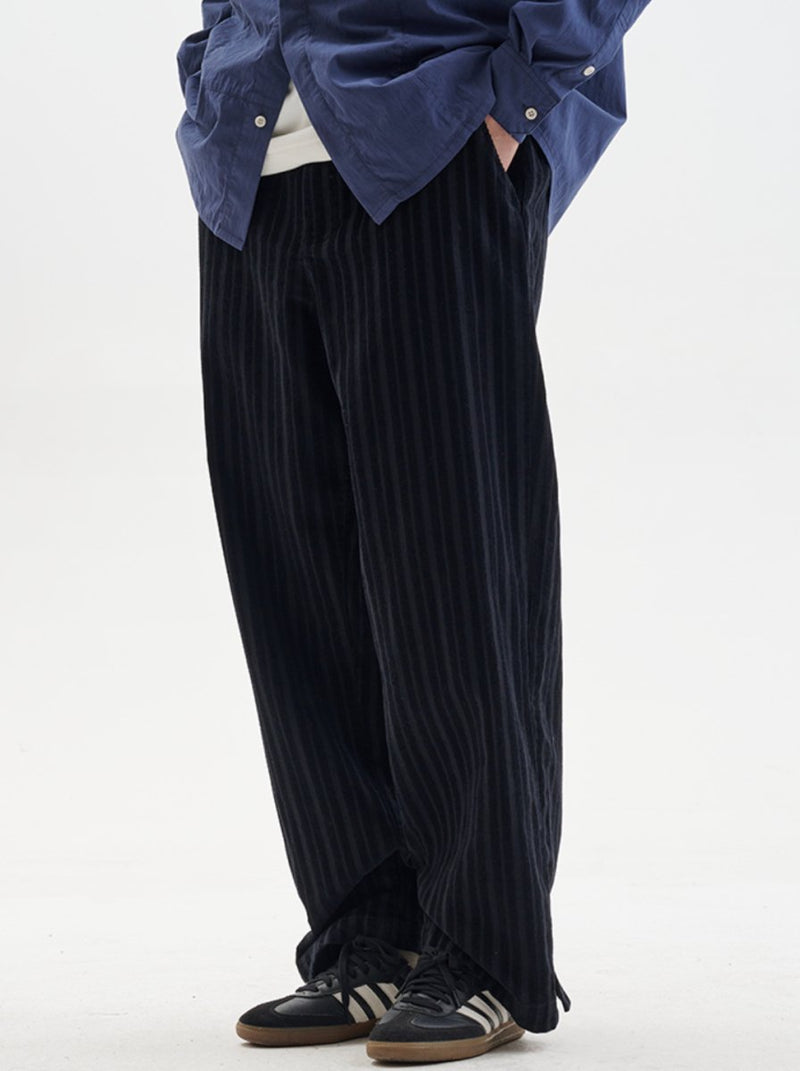 【コーデュロイ】striped corduroy trousers N4614 - NNine