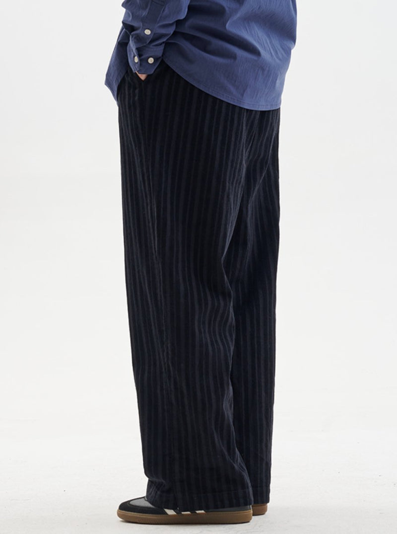 【コーデュロイ】striped corduroy trousers N4614 - NNine