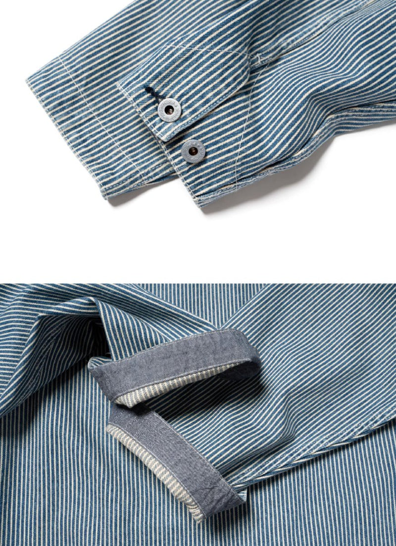 striped retro work jacket N3316 - NNine
