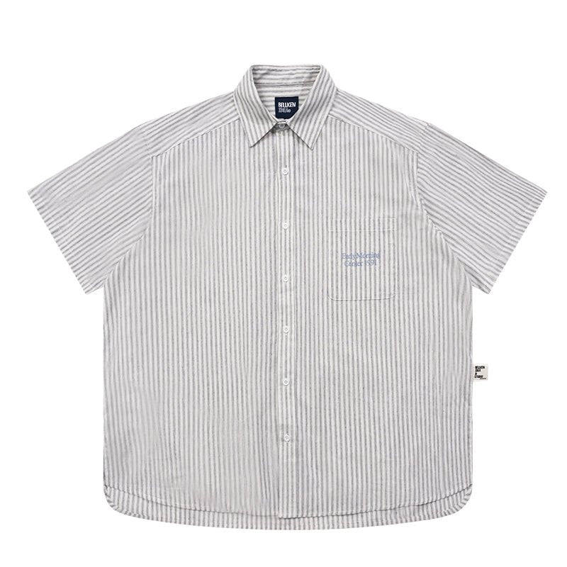 striped short sleeve shirt N3399 - NNine