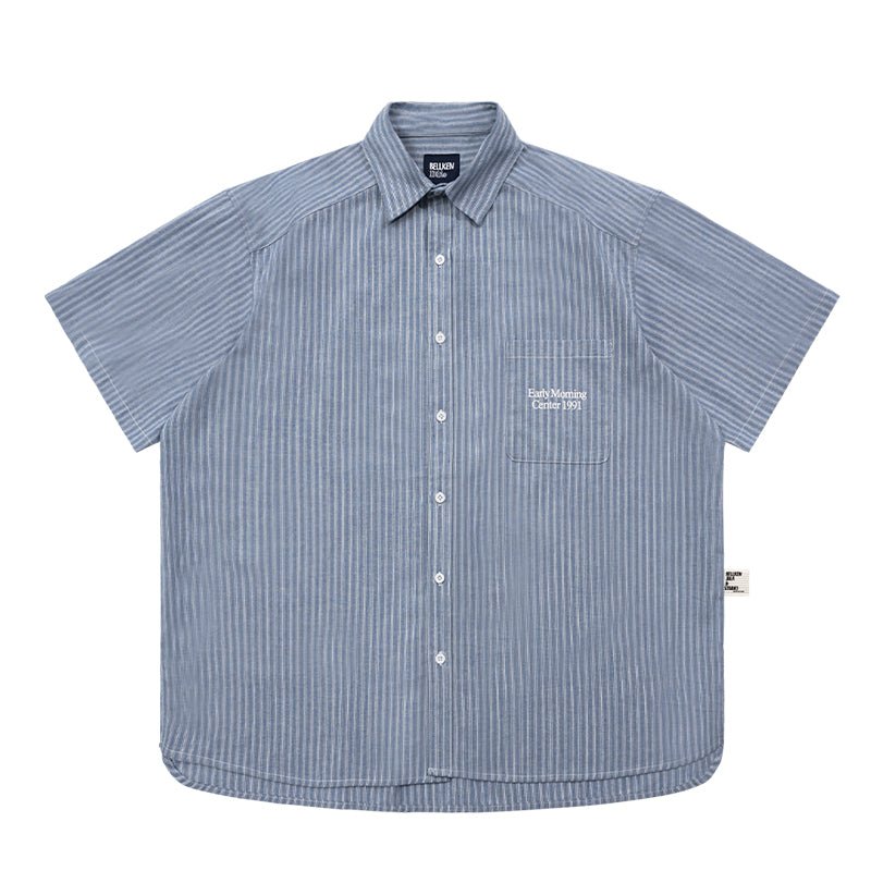 striped short sleeve shirt N3399 - NNine