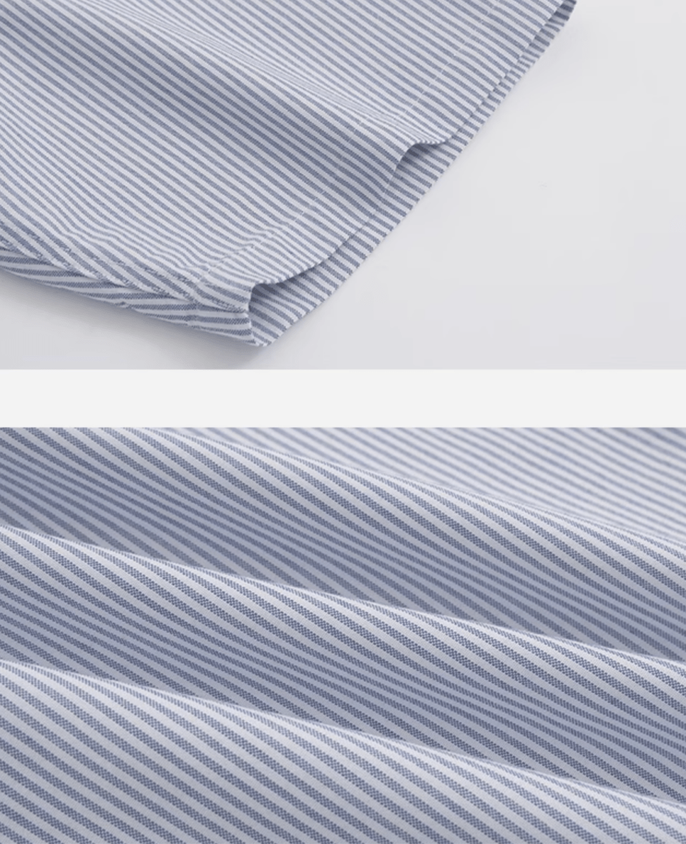 ブルーストライプ 半袖シャツ ウェルトポケット リラックス / Striped SS Shirt N5475 - メンズファッション通販 NNine(ナイン)