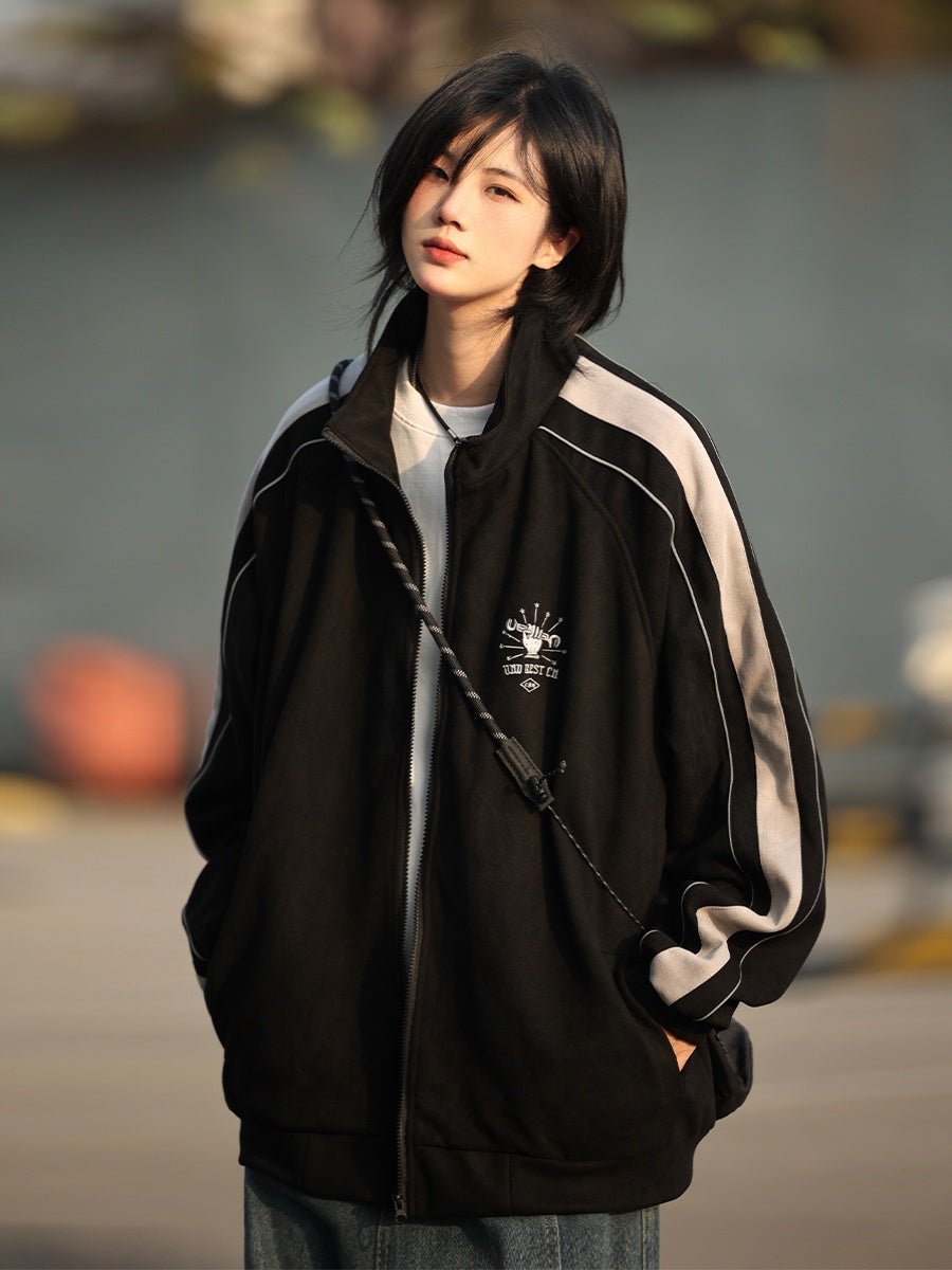 Suede fabric track jacket　NW365 - NNine