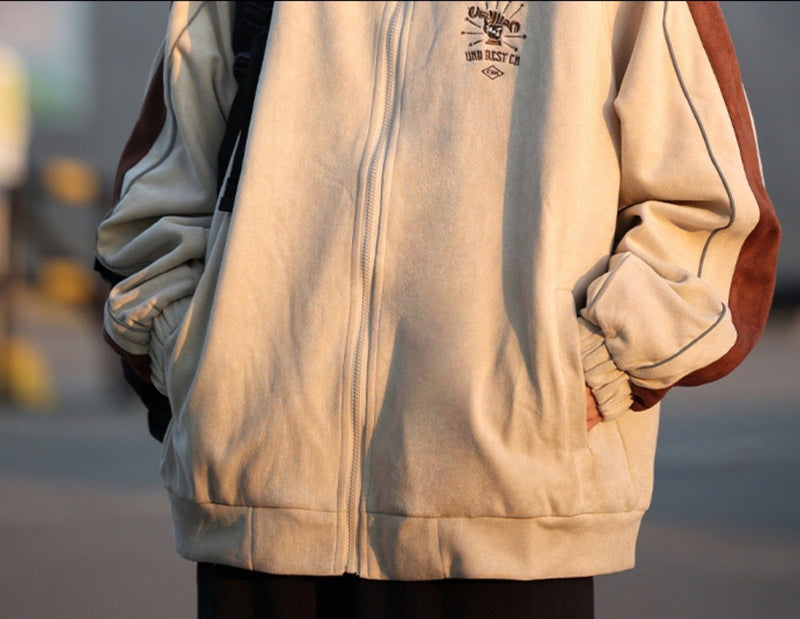 Suede fabric track jacket　NW365 - NNine