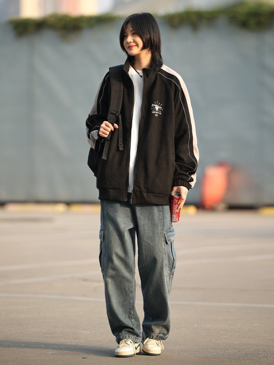 Suede fabric track jacket　NW365 - NNine