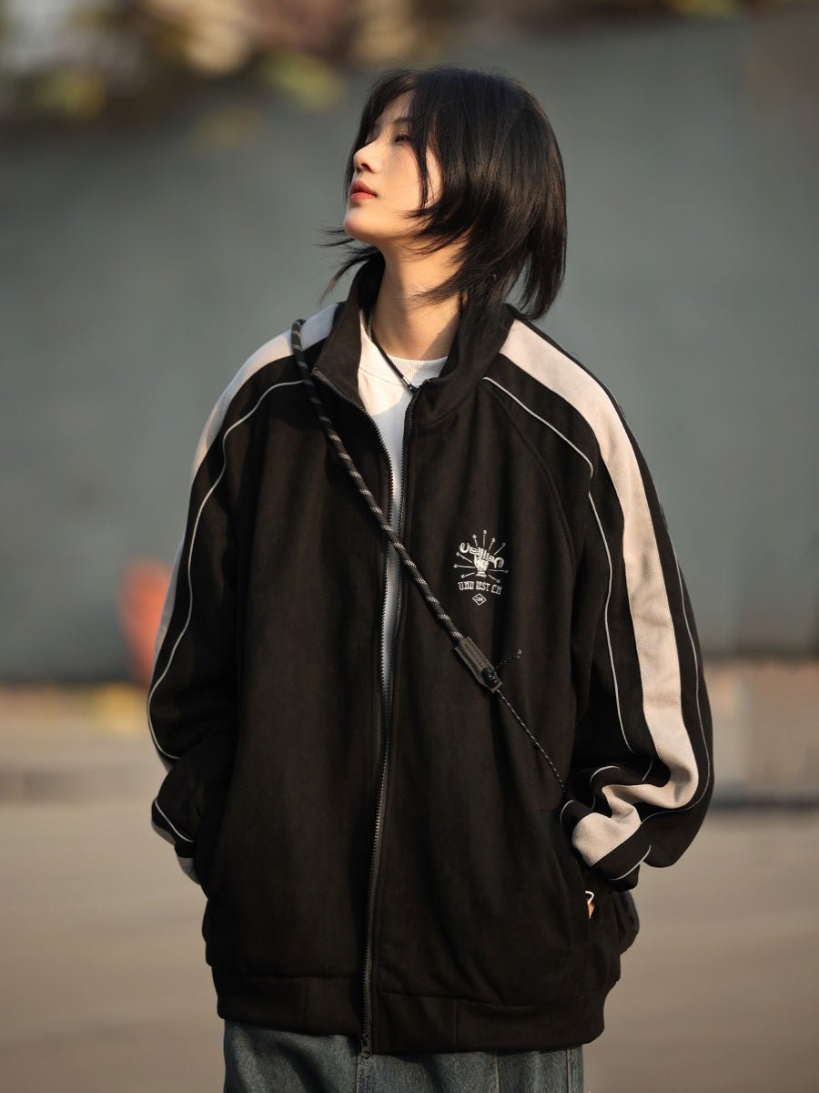 Suede fabric track jacket　NW365 - NNine