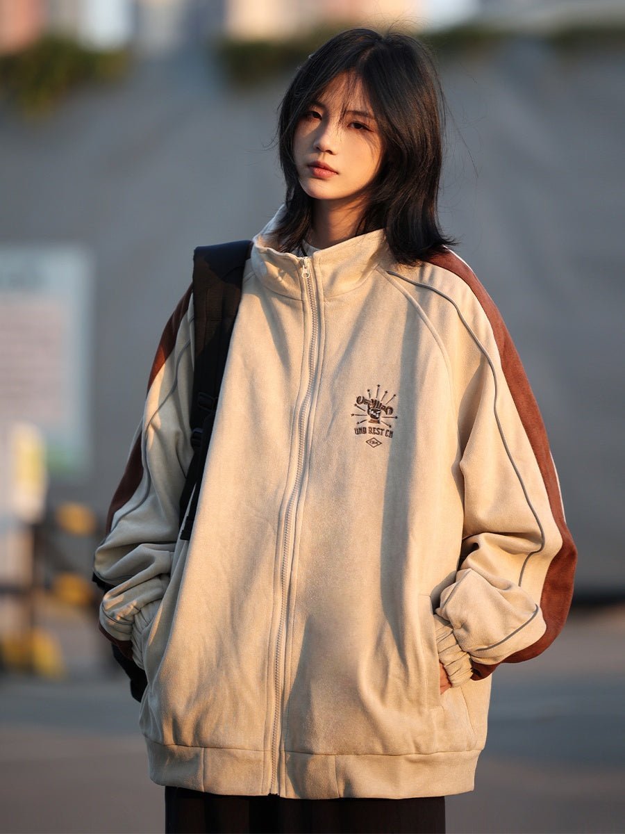 Suede fabric track jacket　NW365 - NNine