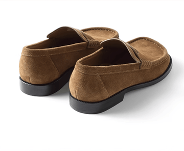 スエードローファー メンズ レディース 本革 天然素材｜Suede LOAFERS