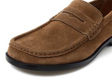 週末限定価格！PLAINスエードローファー Lサイズ 新品未使用 オンリーグリーン / スエードローファーシューズ ブラウン | ONLY