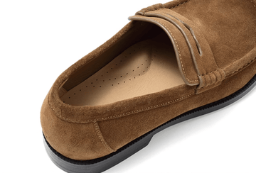 スエードローファー メンズ レディース 本革 天然素材｜Suede LOAFERS