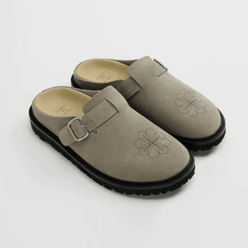 Suede Mule Slippers Platform Sole / スエード ミュール スリッパ