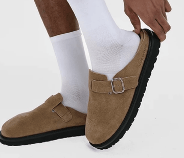 Suede Mule Slippers Platform Sole / スエード ミュール スリッパ