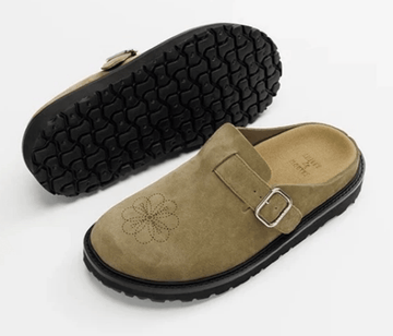Suede Mule Slippers Platform Sole / スエード ミュール スリッパ