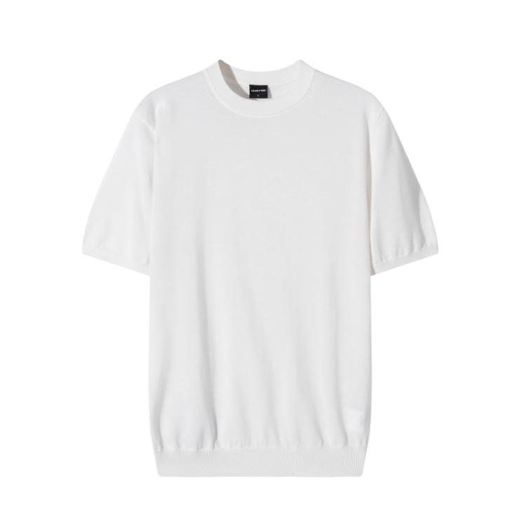summer knit / サマーニット 半袖 クルーネック きれいめ N5305 - ファッション通販 NNine(ナイン)