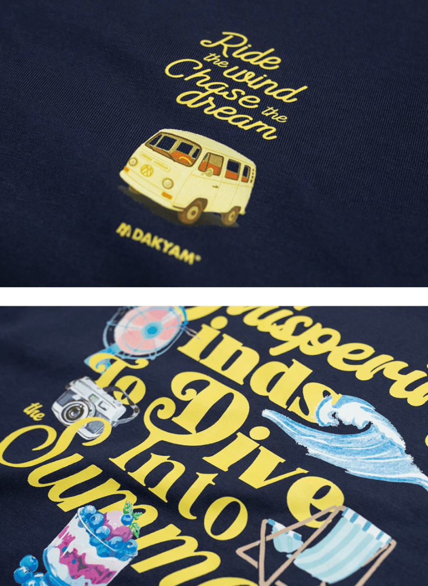 サマーバックプリントTシャツ コットン100% / Summer Back Print T-shirt N5506 - ファッション通販NNine（ナイン）