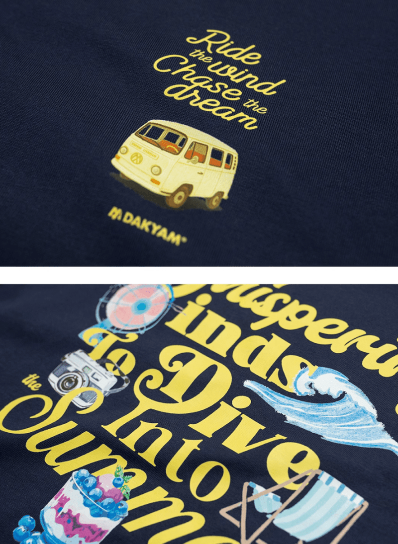 サマーバックプリントTシャツ コットン100% / Summer Back Print T-shirt N5506 - ファッション通販NNine（ナイン）