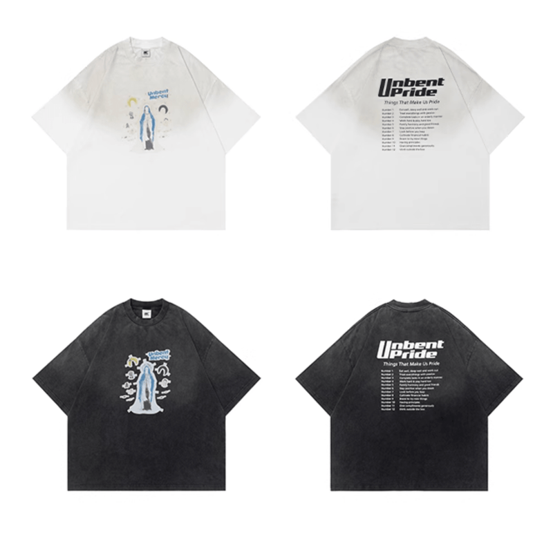 ヴィンテージダーティー加工プリントTシャツ コットン100% メンズ レディース / Vintage T-shirt N5421 - メンズファッション通販 NNine(ナイン)