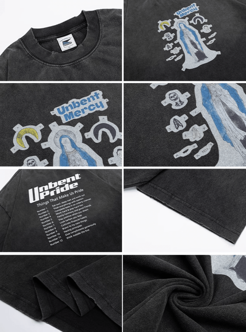 ヴィンテージダーティー加工プリントTシャツ コットン100% メンズ レディース / Vintage T-shirt N5421 - メンズファッション通販 NNine(ナイン)