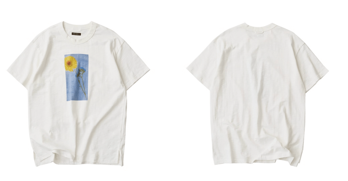 フラワーフォト グラフィックプリント 半袖Tシャツ / Flower Print T-shirt N5574 - ファッション通販NNine（ナイン）