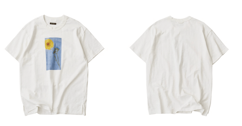 フラワーフォト グラフィックプリント 半袖Tシャツ / Flower Print T-shirt N5574 - ファッション通販NNine（ナイン）