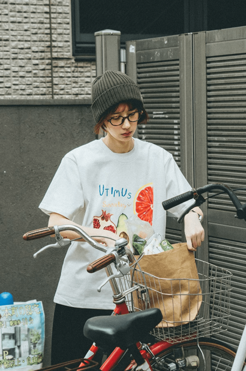 フルーツプリントTシャツ メンズ レディース 綿混素材｜Fruit Print T - SHIRT N5318 - メンズファッション通販 NNine(ナイン)