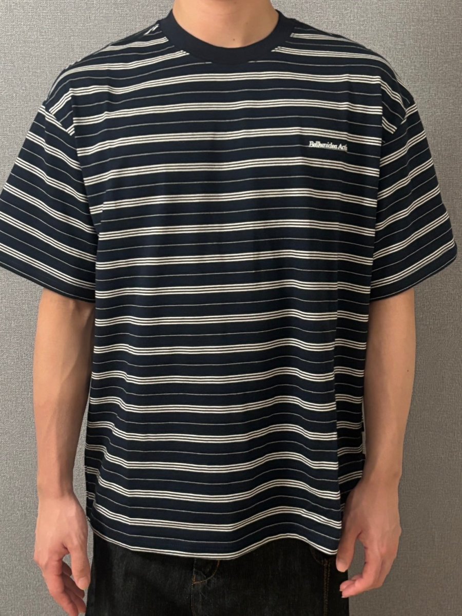 マルチボーダー・ビッグシルエットTシャツ MK003 - ファッション通販NNine（ナイン）