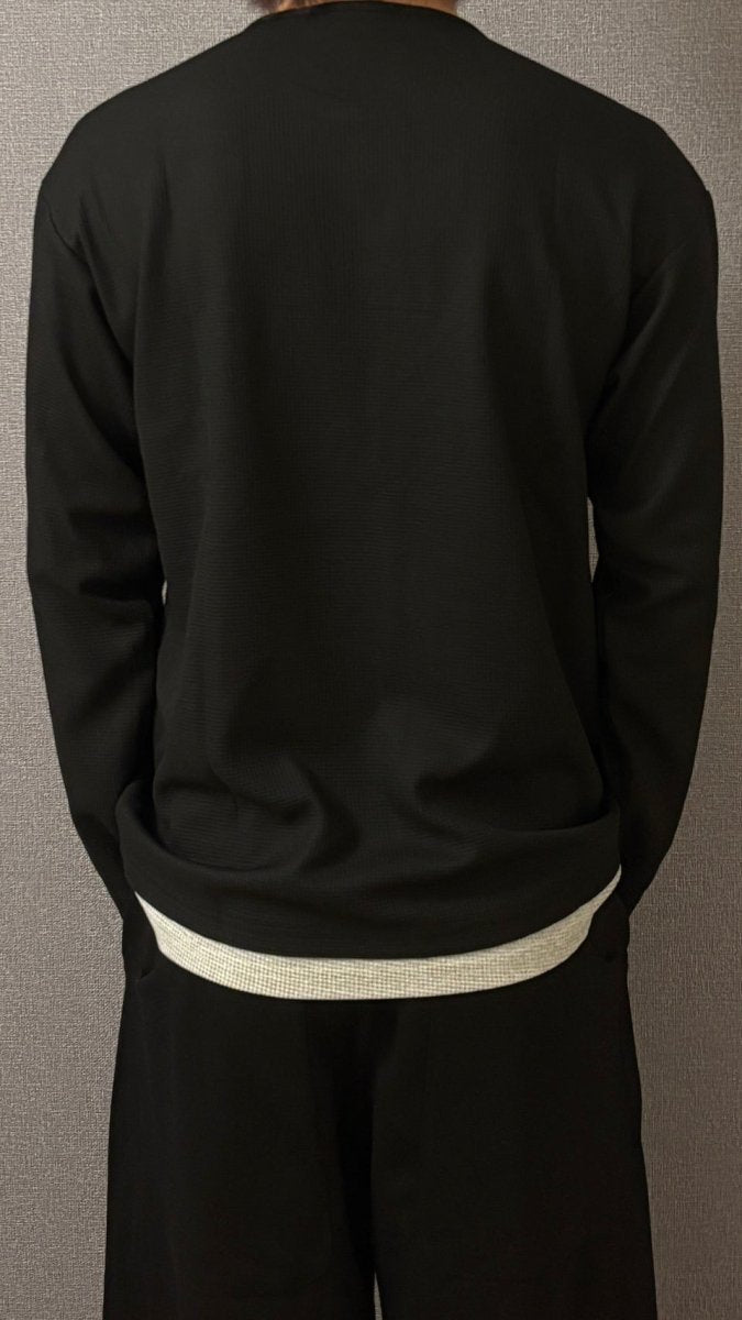 レイヤード・ヘンリーネックロングスリーブTシャツ MK005 - ファッション通販NNine（ナイン）