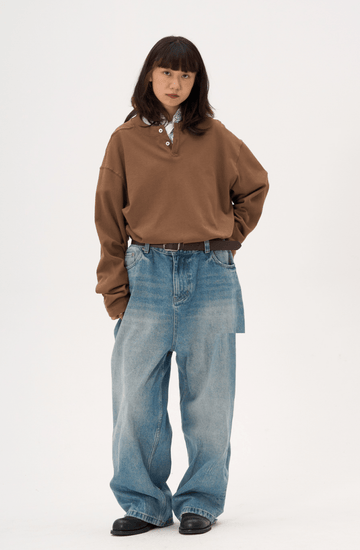 リラックスフィット・ヘンリーネックロンT N5633 リラックスフィット・ヘンリーネックロンT N5633