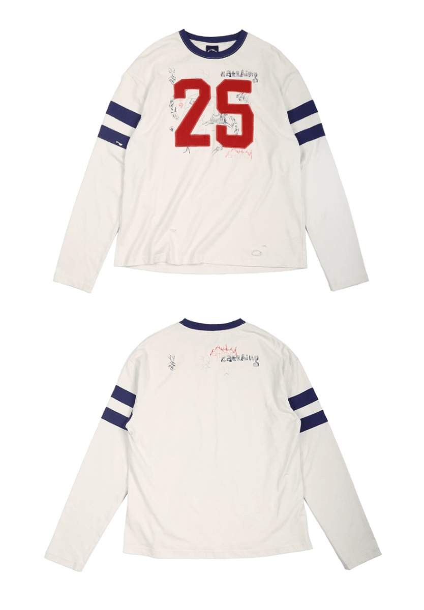ヴィンテージナンバリングフットボールTシャツ　N5979 - ファッション通販NNine（ナイン）