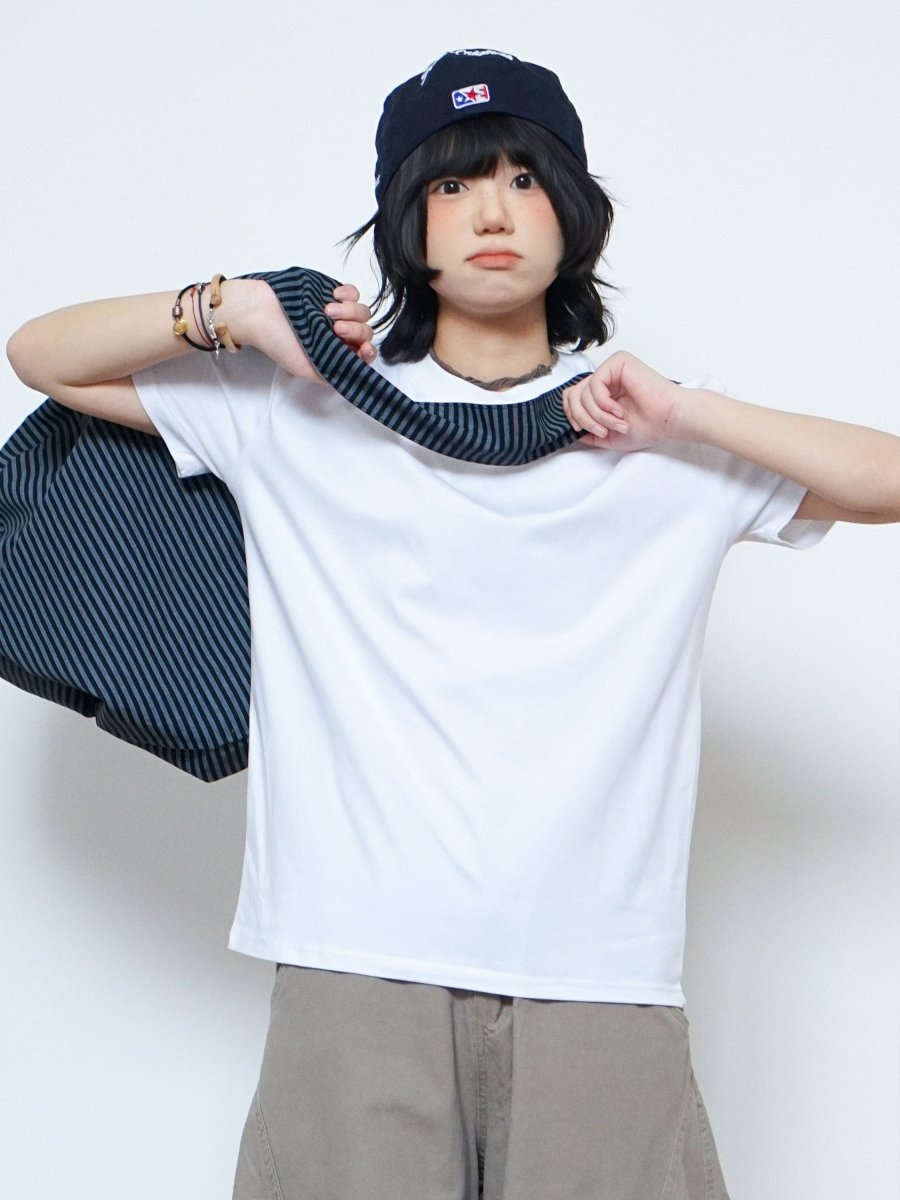 接触冷感ボクシーTシャツ　N6806 - ファッション通販NNine（ナイン）