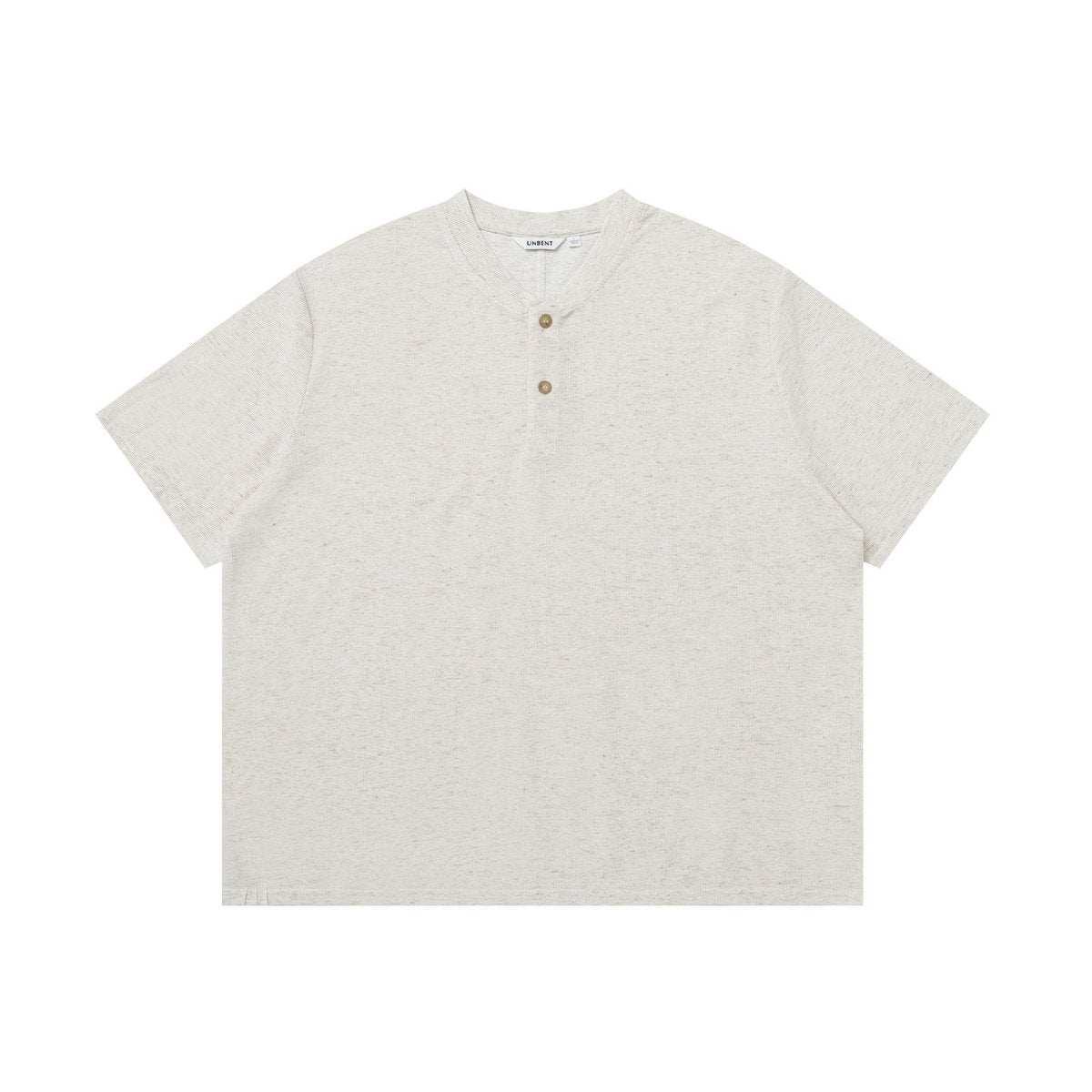 リネン混紡 ヘンリーネック リラックスTシャツ N6853 - ファッション通販NNine（ナイン）