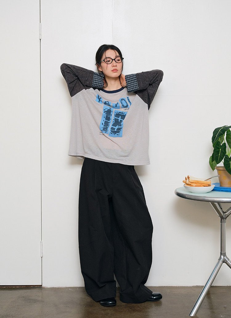 リネン混 スノーテクスチャー ラグランTシャツ N6936 - ファッション通販NNine（ナイン）