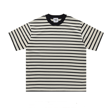 太ボーダー オーバーサイズ クルーネックTシャツ N6990