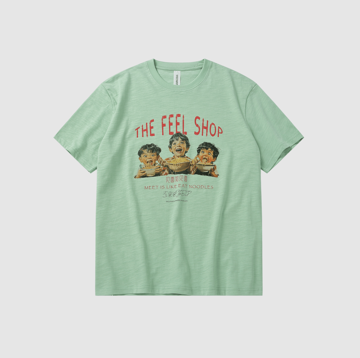スラブコットン ヴィンテージプリント ヘビーTシャツ　N7024 - ファッション通販NNine（ナイン）
