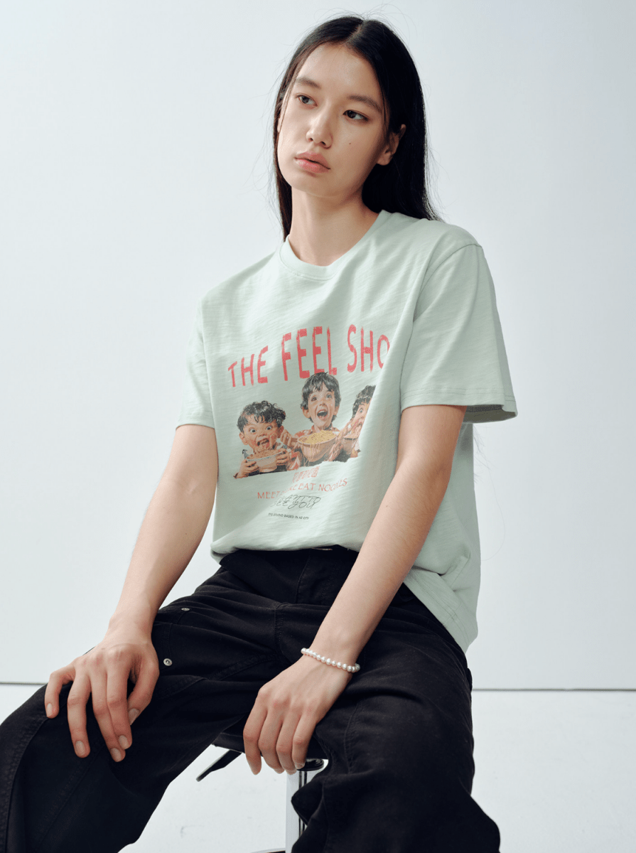 スラブコットン ヴィンテージプリント ヘビーTシャツ　N7024 - ファッション通販NNine（ナイン）