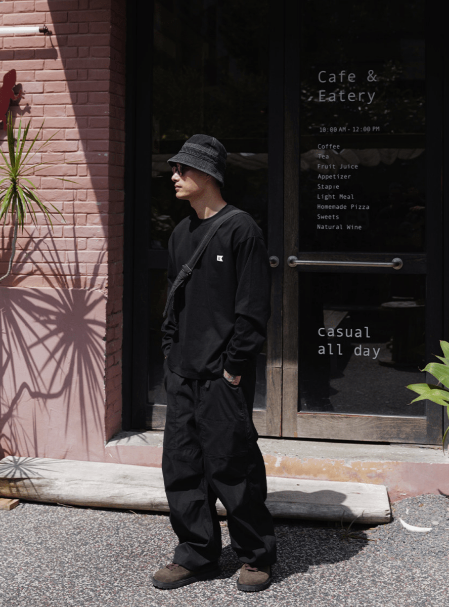 コットンワンポイントロングスリーブTシャツ N7234 - ファッション通販NNine（ナイン）