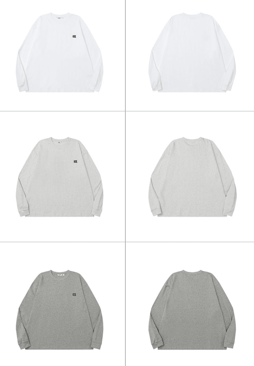 コットンワンポイントロングスリーブTシャツ N7234 - ファッション通販NNine（ナイン）