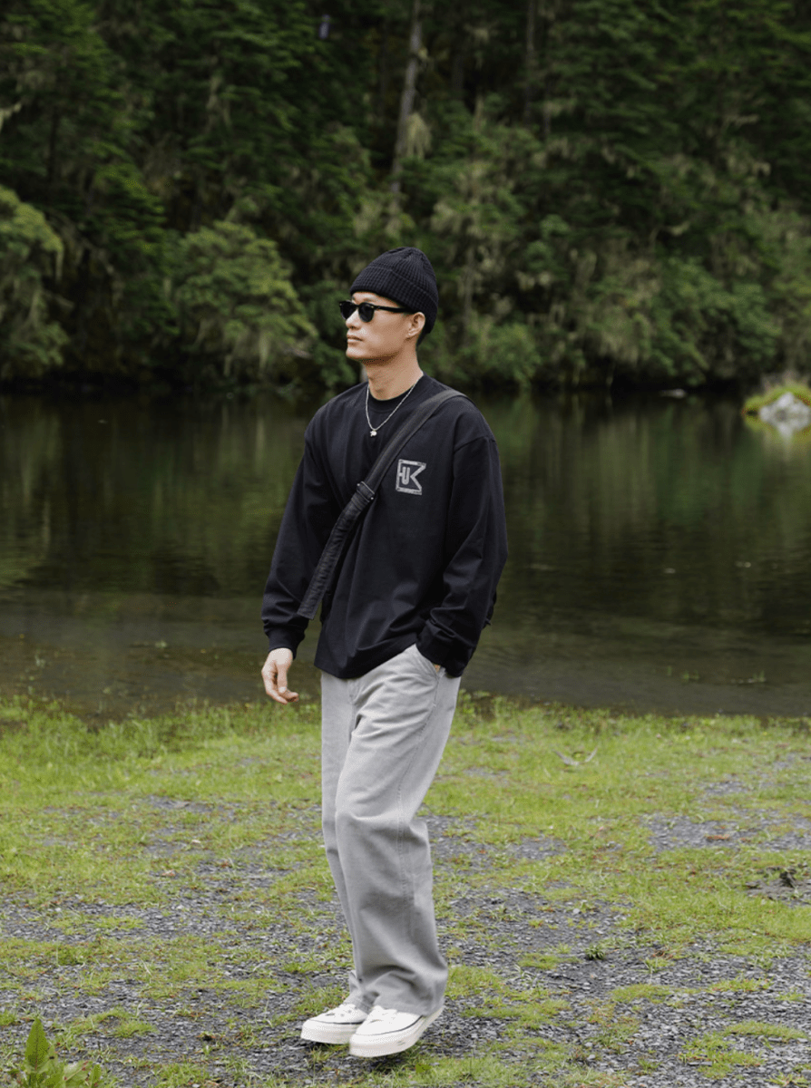 コットンヴィンテージプリントロングTシャツ　N7235 - ファッション通販NNine（ナイン）