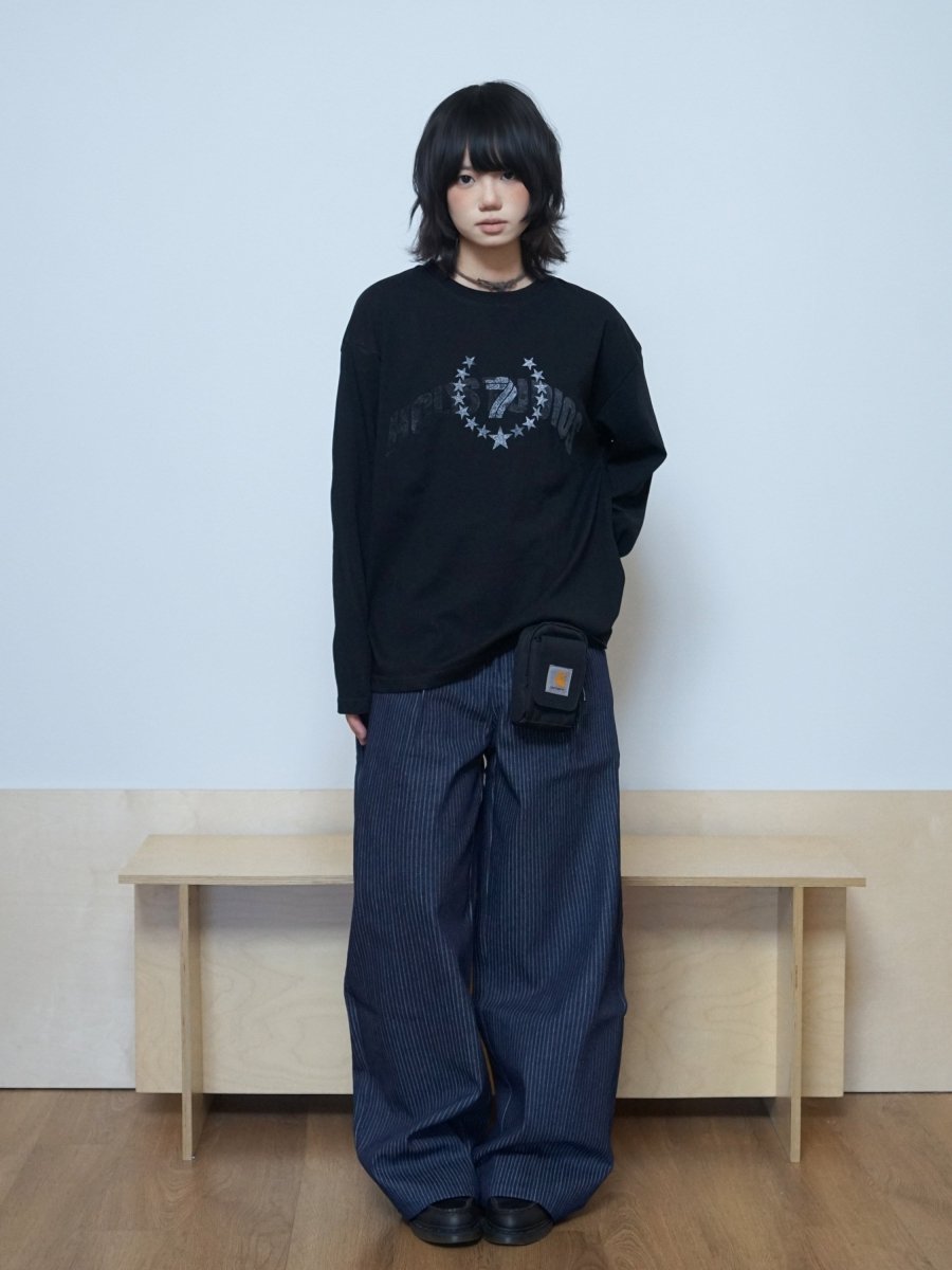 ヴィンテージスタープリントロングTシャツ N7283 - ファッション通販NNine（ナイン）