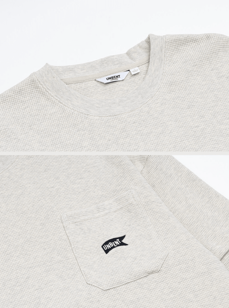 レイヤードポケット刺繍ワッフルロングTシャツ N7300 - ファッション通販NNine（ナイン）