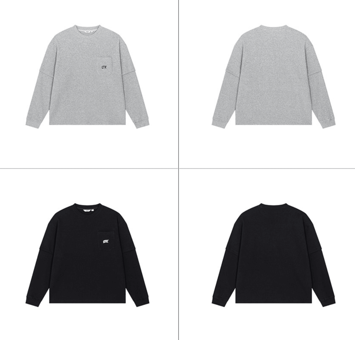レイヤードポケット刺繍ワッフルロングTシャツ N7300 - ファッション通販NNine（ナイン）