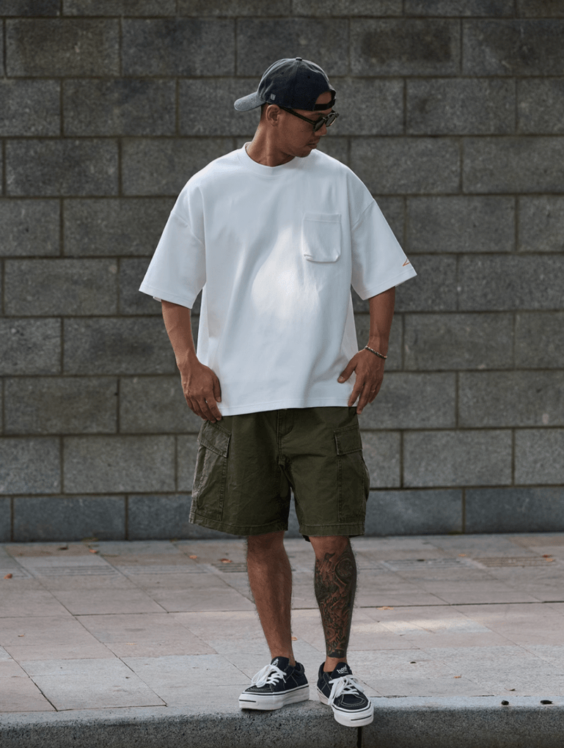 ヘビーウェイト コットンブレンド ポケットTシャツ / Pocket T-shirt N5588 - ファッション通販NNine（ナイン）